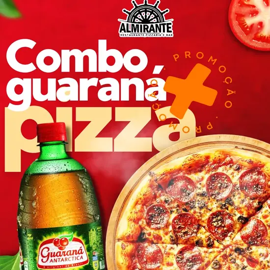 Promoção 1 Pizza + Refri 2L